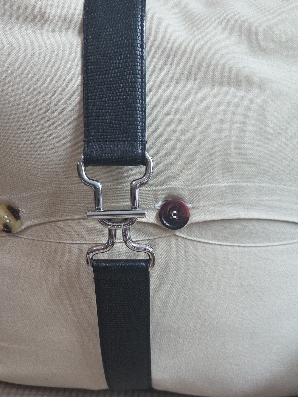 NWT Women's Black Leather Belt by DKNY